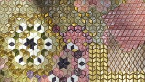 SICIS Mosaik in Rosa und Gelb